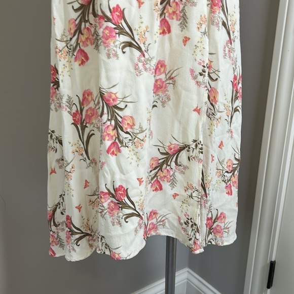 Reformation Inka Dress in Leila Off Shoulder Smocked Floral Womens Size XL - Picture 6 of 15